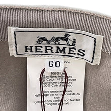 Load image into Gallery viewer, HERMES Cap Max Panorama Size 60 Mastic Cotton100%
