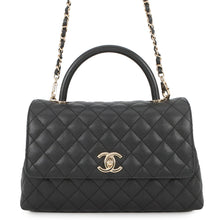 将图像加载到图库查看器中，CHANEL Coco handle BlackA92991 Caviar Leather Size 29

