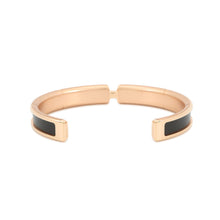 将图像加载到图库查看器中，HERMES Olymp Bracelet Size T2 Black Box Calf Leather Metal
