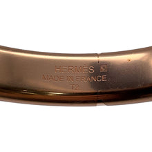 将图像加载到图库查看器中，HERMES Olymp Bracelet Size T2 Black Box Calf Leather Metal
