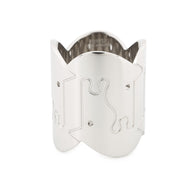 HERMES Parthenon ScarfRing Silver Metal