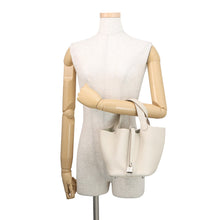 Load image into Gallery viewer, HERMES Picotin Lock Craie Taurillon Clemence Size PM
