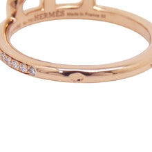 将图像加载到图库查看器中，HERMES Link de HERMES Ring Size 50/#10 18K Pink Gold
