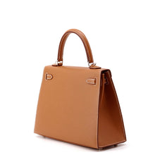 Load image into Gallery viewer, HERMES Kelly Sellier Gold Veau Madame Size 25
