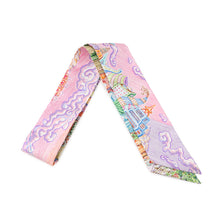 将图像加载到图库查看器中，HERMES Twilly City of Light Pink / Violet / Multicolor Silk100%
