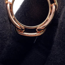 将图像加载到图库查看器中，HERMES Legato Chaine d'Ancre Scarf Ring Gold Plated
