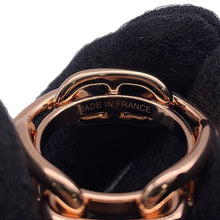 将图像加载到图库查看器中，HERMES Legato Chaine d'Ancre Scarf Ring Gold Plated
