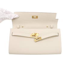 Load image into Gallery viewer, HERMES Kelly wallet long to go Craie Epsom
