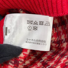 Load image into Gallery viewer, CHANEL CC Logo Check Knit Size 34 RedP77377 K11231 NZI40 Cashmere97% Polyamide2% Elastine1%
