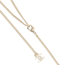 Load image into Gallery viewer, CHANEL CC Logo NecklaceABG558-B22262-U4305 Gold Plated Leather Rhinestone Faux Pearl
