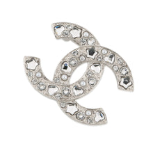 将图像加载到图库查看器中，CHANEL CC Logo BroochABF230-B19947-NAFRM Metal Rhinestone Faux Pearl
