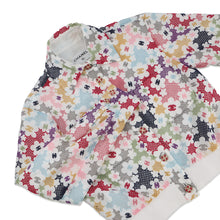 将图像加载到图库查看器中，CHANEL 24P Blooming Raffia Patchwork Jacket Size 34 White/MulticolorP76667-V68570-NU931 Cotton82% Polyester18%
