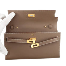 Load image into Gallery viewer, HERMES Kelly Long Wallet To Go Etoupe Epsom
