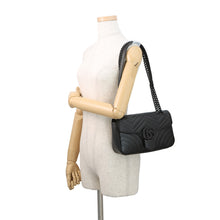 Load image into Gallery viewer, GUCCI GG Marmont Shoulder Bag Black443497 Leather Size Medium
