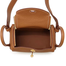 将图像加载到图库查看器中，HERMES Lindy Gold Taurillon Clemence Size Mini
