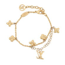 Load image into Gallery viewer, LOUIS VUITTON Bracelet・LV Flora Gram GoldM0940A Metal Faux Pearl
