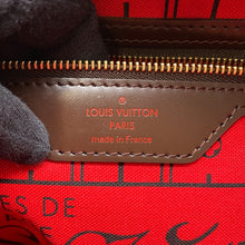 将图像加载到图库查看器中，LOUIS VUITTON Neverfull RedN51109 Damier Ebene Canvas Size PM
