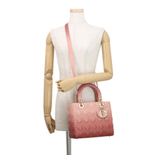 将图像加载到图库查看器中，Dior Lady Dior 2WAYHandbag Pink/RedM05650SJB_45EU Leather
