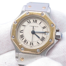 Load image into Gallery viewer, CARTIER Santos Octagon SM W25mm Stainless Steel K18YG Ivory DialW2001683

