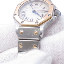 Load image into Gallery viewer, CARTIER Santos Octagon SM W25mm Stainless Steel K18YG Ivory DialW2001683
