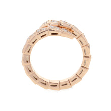 将图像加载到图库查看器中，BVLGARI Serpenti Viper Ring Size M (approximately 11-13)355976 18K Pink Gold
