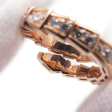 将图像加载到图库查看器中，BVLGARI Serpenti Viper Ring Size M (approximately 11-13)355976 18K Pink Gold
