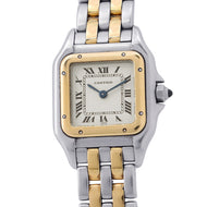 CARTIER PANTHERE SM 2 Row H30mm×W22mm Stainless Steel K18YG Ivory DialW25029B6