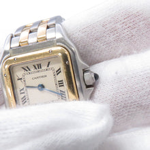 Load image into Gallery viewer, CARTIER PANTHERE SM 2 Row H30mm×W22mm Stainless Steel K18YG Ivory DialW25029B6
