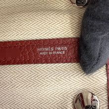 Load image into Gallery viewer, HERMES Garden Party Rouge H Negonda Leather Size TPM
