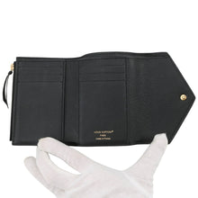 Load image into Gallery viewer, LOUIS VUITTON Portefeuille Victorine Noir/BeigeM80968 Monogram Empreinte Leather
