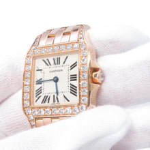Load image into Gallery viewer, CARTIER Santos Demoiselle LM H37mm×W26mm 18K Pink Gold White DialWF9007Z8
