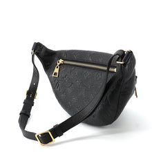 将图像加载到图库查看器中，LOUIS VUITTON Bumbag NoirM44812 Monogram Empreinte Leather
