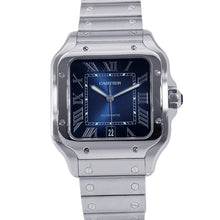 Load image into Gallery viewer, CARTIER Santos de Cartier LM H47.5mm×W39.8mm Stainless Steel Blue DialWSSA0013
