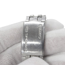 将图像加载到图库查看器中，SEIKO 5Sports Speed Timer W40mm Stainless Steel Navy Dial7017-8000
