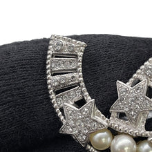 Load image into Gallery viewer, CHANEL CC Logo Star Brooch Metal Faux Pearl Rhinestone
