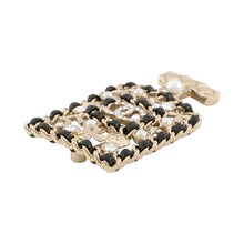 Load image into Gallery viewer, CHANEL Perfume motif brooch Gold Plated Leather
