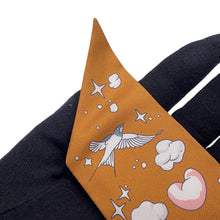 将图像加载到图库查看器中，HERMES Twilly my clouds Sur Mon Nuage Caramel/Gris/Blue Silk100%

