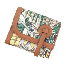 Load image into Gallery viewer, HERMES Avexois Compact ANIMAPOLIS Gold/Multicolor Swift Leather/Silk
