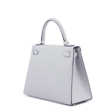将图像加载到图库查看器中，HERMES Kelly Sellier Blue Gacier Epsom Size 28
