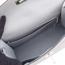 将图像加载到图库查看器中，HERMES Kelly Sellier Blue Gacier Epsom Size 28
