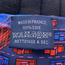 将图像加载到图库查看器中，HERMES Twilly Pantin City Blue/Rose/Vert Silk100%
