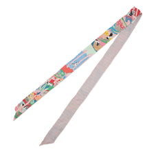 Load image into Gallery viewer, HERMES Twilly Twins En Liberte (Freely) Rose/Blue/Vert Silk100%
