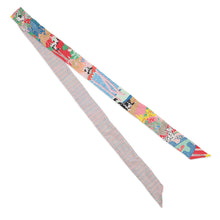 Load image into Gallery viewer, HERMES Twilly Twins En Liberte (Freely) Rose/Blue/Vert Silk100%
