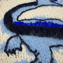 将图像加载到图库查看器中，LOEWE Dragon knit bag - William De Morgan collaboration Blue/Black/Multicolor Wool Leather

