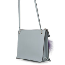 将图像加载到图库查看器中，FENDI Two Jules Bugs Monster Shoulder Bag Gray/Multicolor8M0369 Leather Fur
