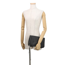 Load image into Gallery viewer, JIMMY CHOO Studded Clutch Bag Black Leather
