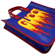 Load image into Gallery viewer, GUCCI Children's Tote Bag Blue/Red/Orange550763 PVC Coated Canvas
