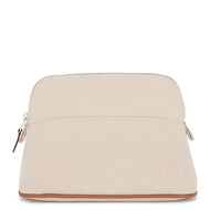 HERMES Mini BolidePouch Beige Canvas