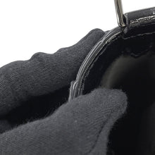 Load image into Gallery viewer, JIMMY CHOO Pegasus Star Embossed 2-Way Bag Black Patent Leather Size Mini
