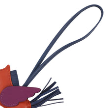 将图像加载到图库查看器中，HERMES Rodeo Pegasus Cornelian/Blue Sapphire/Anemone Lambskin Size PM
